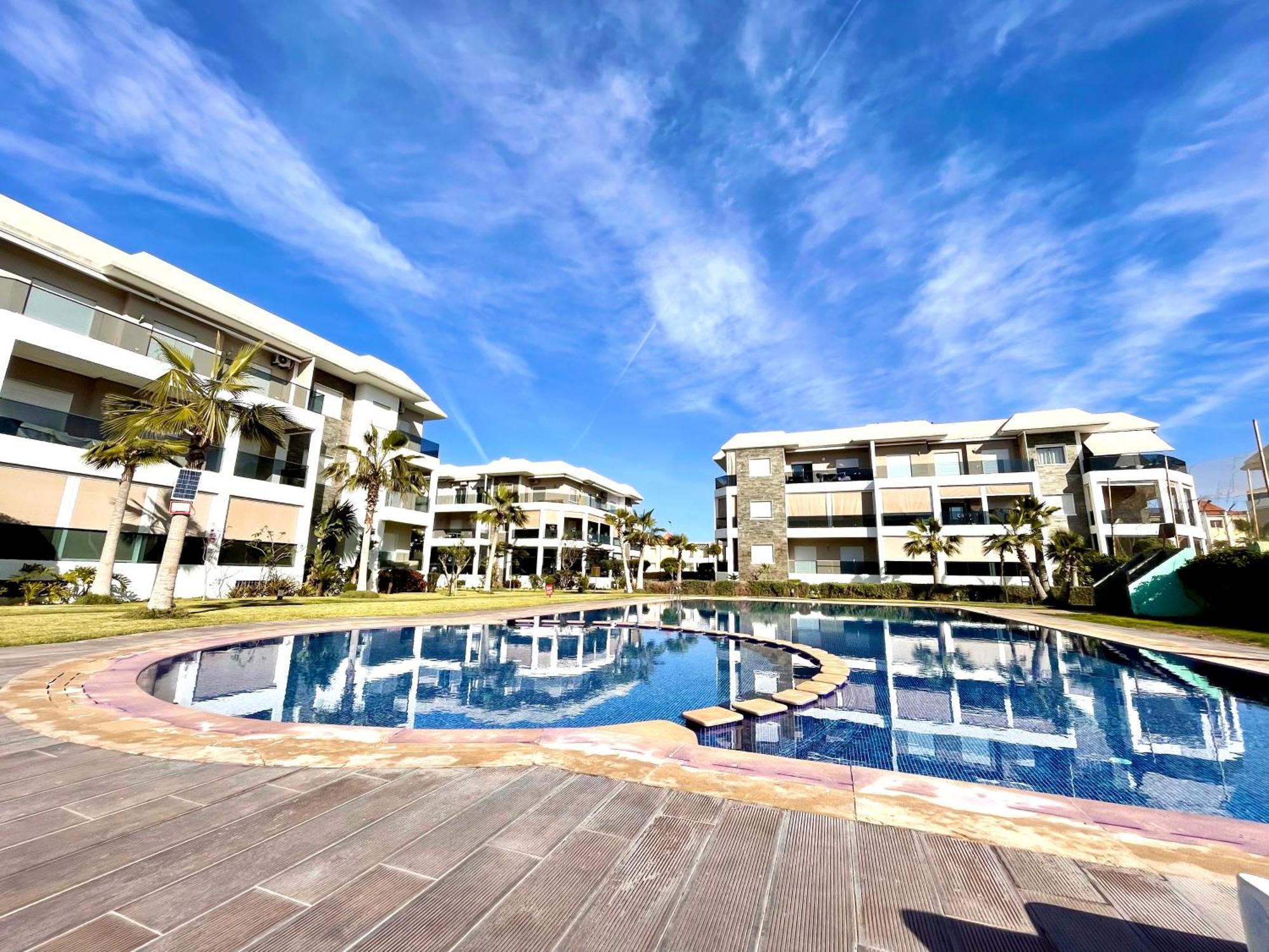 Bel Appartement A Amwaj Beach And Resorts Casablanca Buitenkant foto